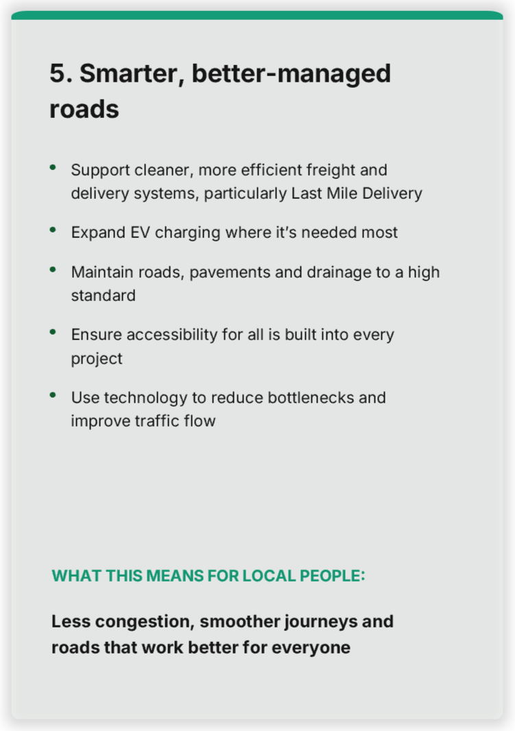 Strategic priority 5: Smarter, better managed roads